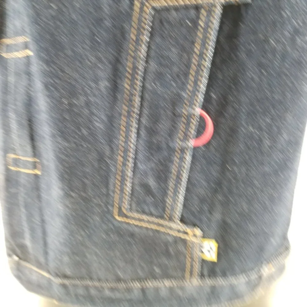 Vintage Southpole Denim Jacket Vest Mens XL Blue Denim Y2K Street Wear